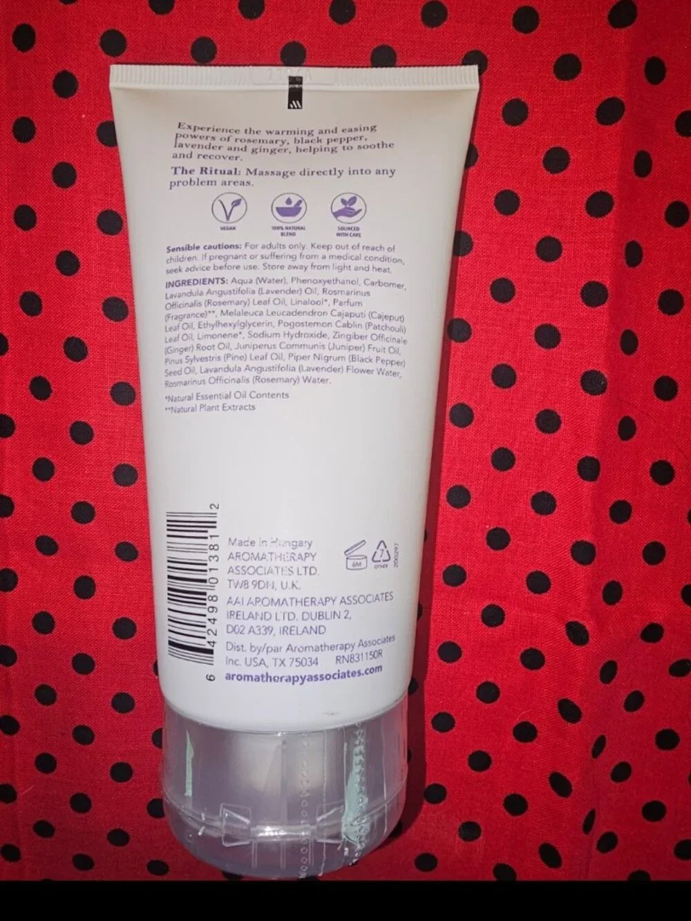 Aromatherapy Associates De-Stress Muscle Gel Focusing & Soothing 150ml